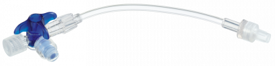Кран 3-ходовой Дискофикс С с Сэйффлоу 360° синий линия 50 см купить оптом в Иркутске
